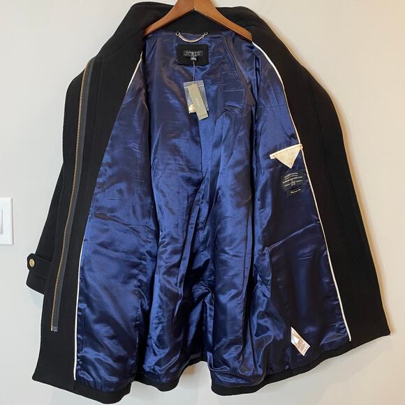 J.Crew Toscana Coat Italian Stadium Cloth Wool Midi City Classic CE180 Black 6 - Picture 12 of 16